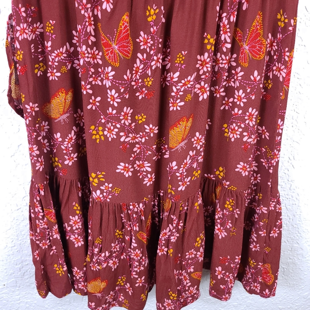 MADEWELL Ruffle-Wrap Dress In Windowbox Floral - Picture 13 of 14